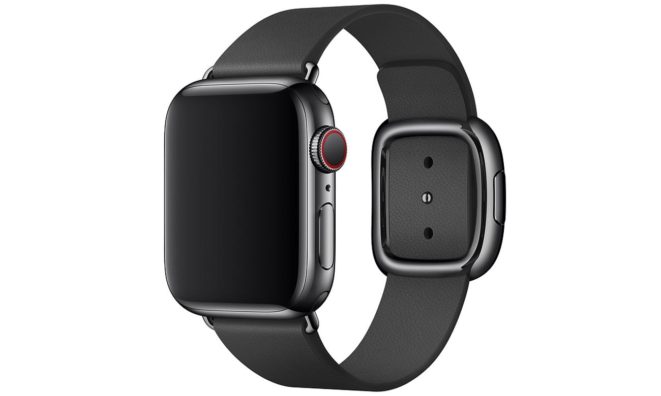Apple Pasek z Klamrą Nowoczesną do Apple Watch czarny Paski do